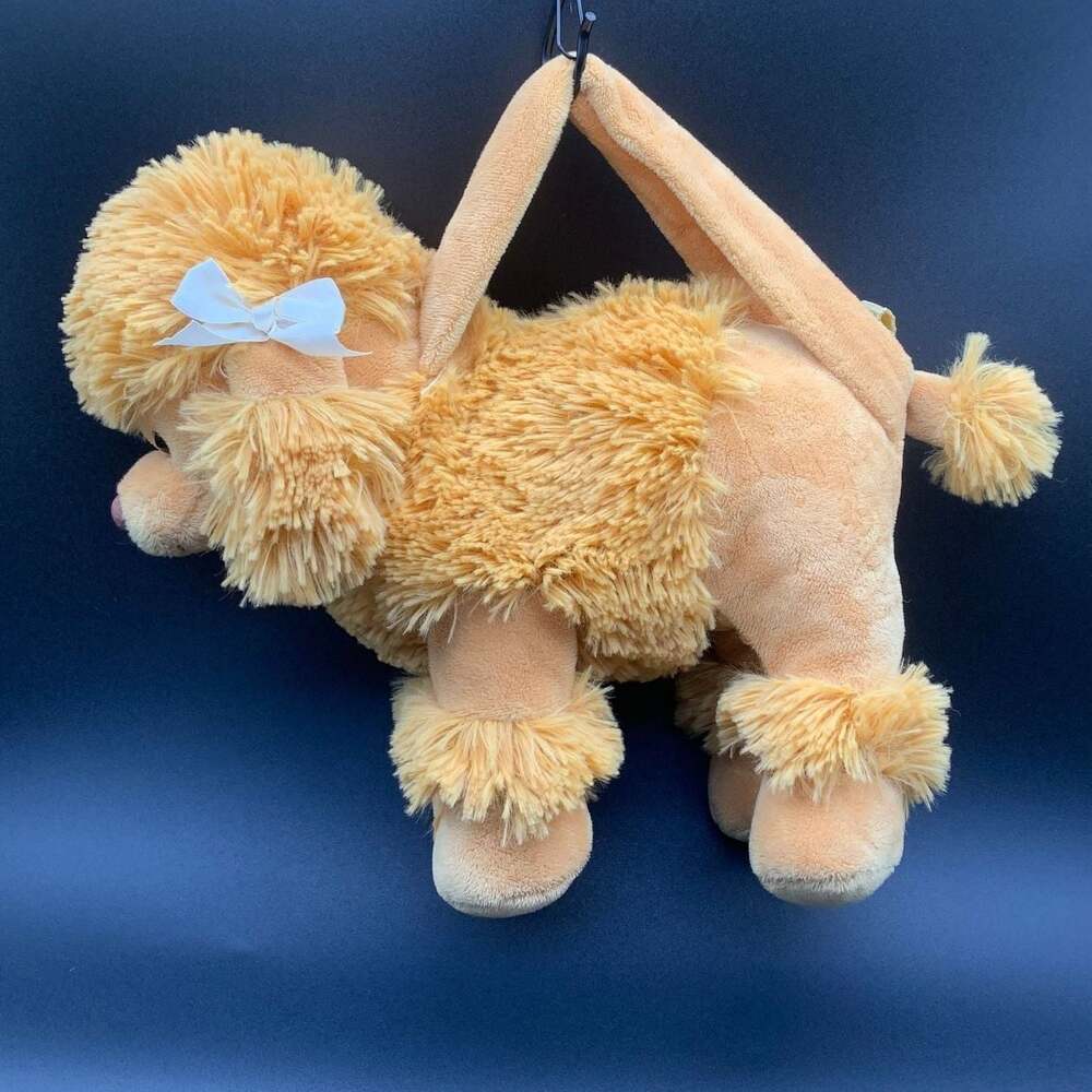 Manhattan Toy Posh Poodle Plush Backpack Dog Purse with Bows